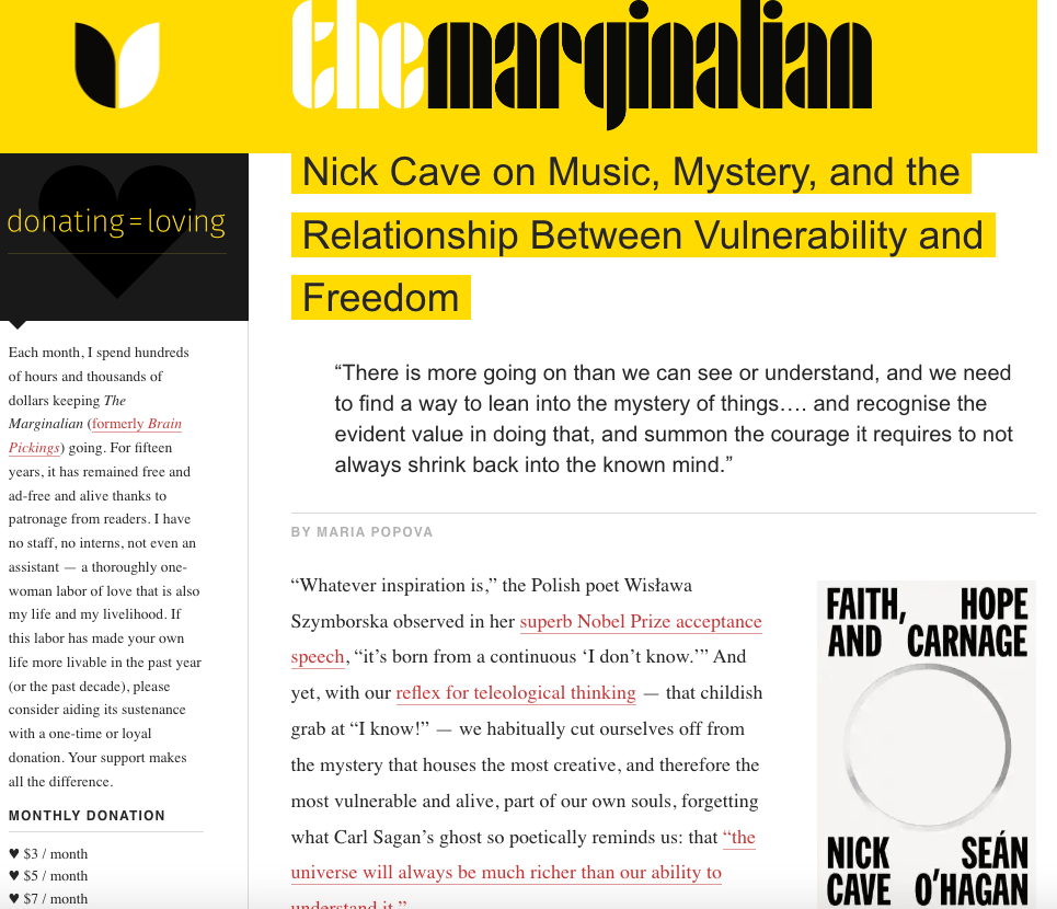 Maria Popova is our guest&nbsp;…